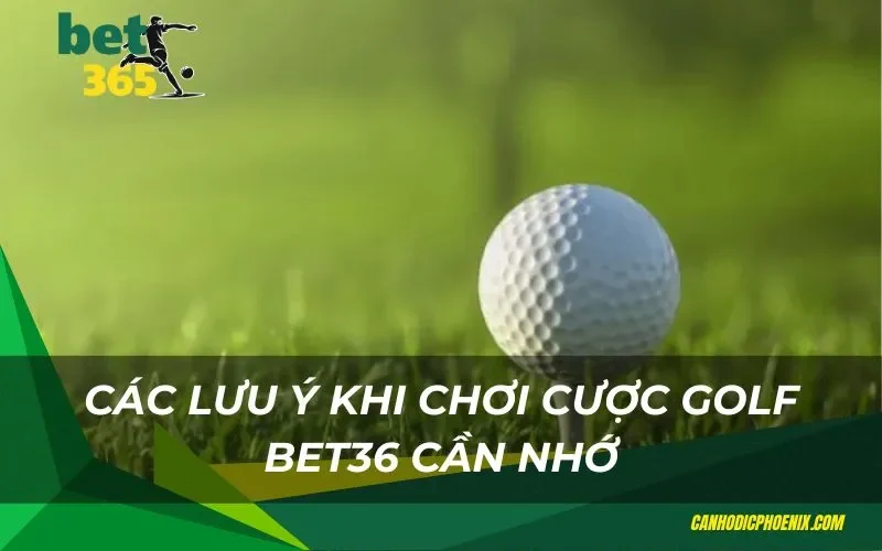 Các lưu ý khi chơi cược golf bet36 cần nhớ