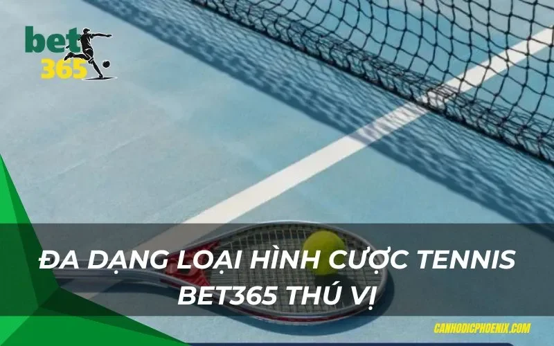 Đa dạng loại hình cược tennis bet365 thú vị