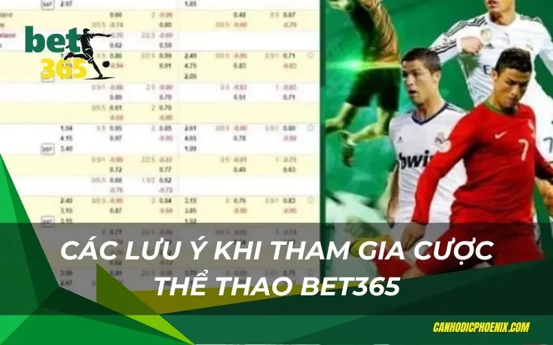 Những lưu ý khi cược thể thao tại bet365