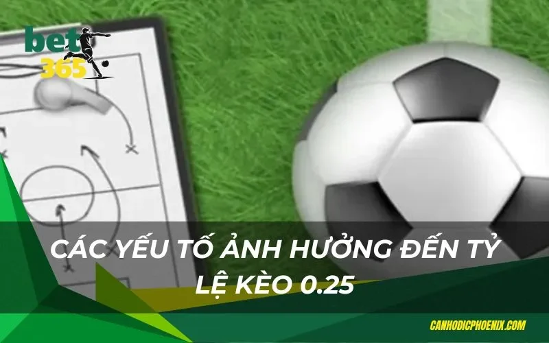 Những yếu tố ảnh hưởng đến tỷ lệ kèo 0.25