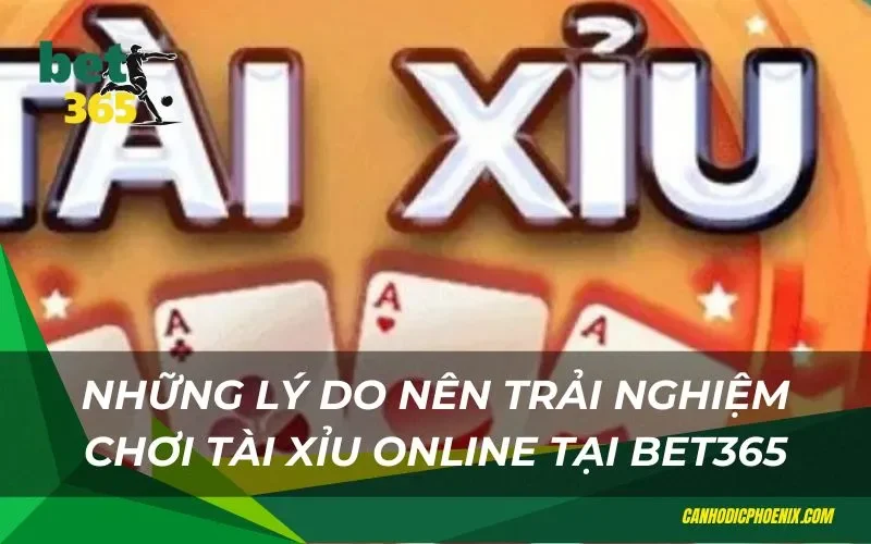 Trải nghiệm chơi tài xỉu online bet365 cực thú vị